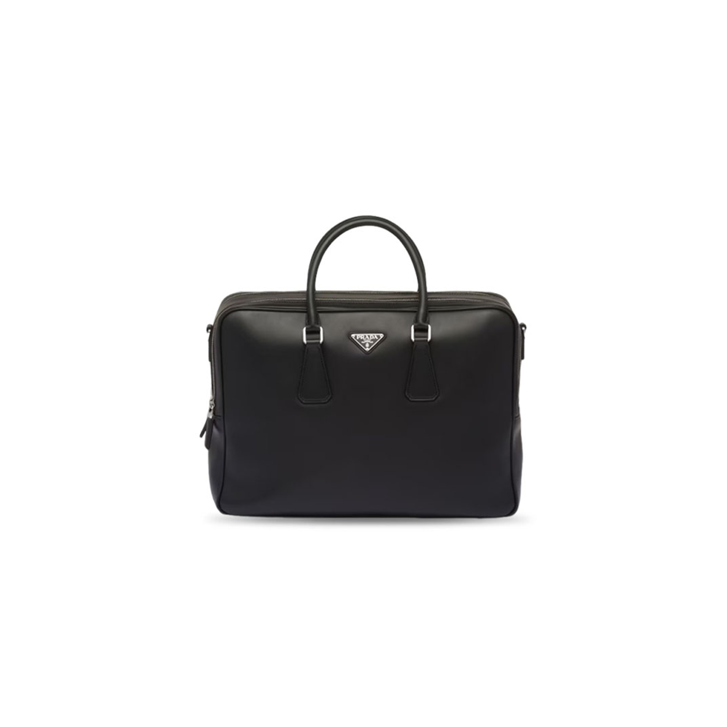 PRADA BLACK SAFFIANO LEATHER BRIEFCASE 2VE025 (39*29*12cm)